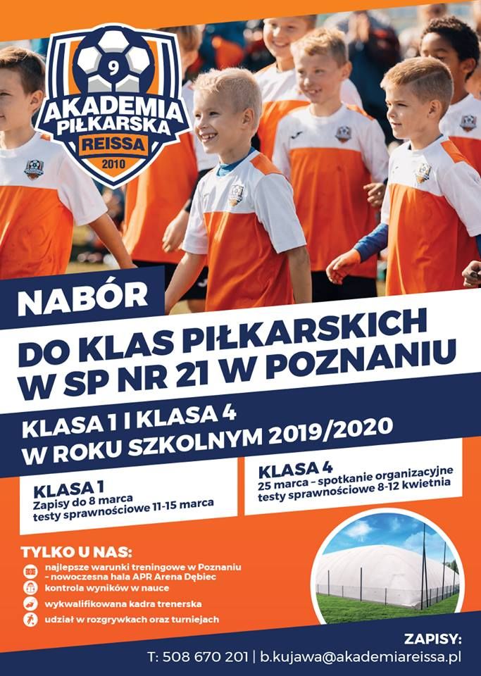 Akademia otwiera klasy piłkarskie