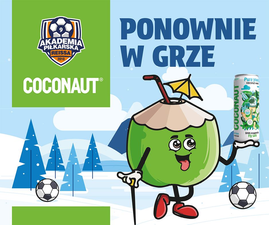 Coconaut ponownie w grze! Marka Coconaut oficjalnym partnerem Akademii Piłkarskiej Reissa